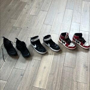 Nike 1.5 Air Jordan Retro 1 High OG Chicago, B&W Court Borough Mid, AirMax270